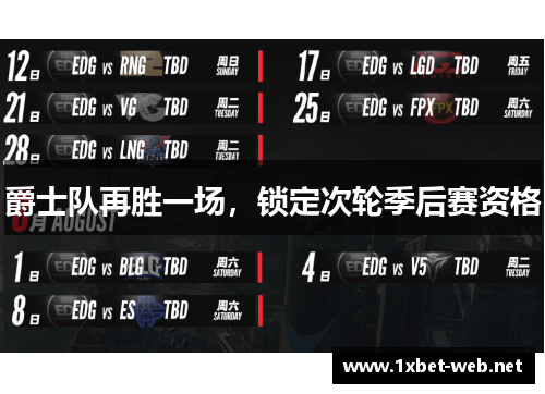 爵士队再胜一场，锁定次轮季后赛资格